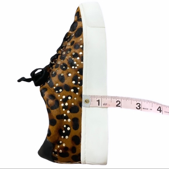 Joie Handan Studded Calf Hair Platform Sneakers - Picture 9 of 9